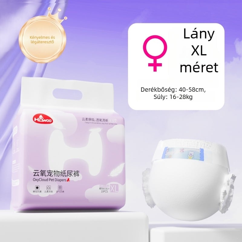 Kutyapelenka hím- és nőstény kutyáknak, megerősített szivárgásvédelmi, higiéniai nadrágok