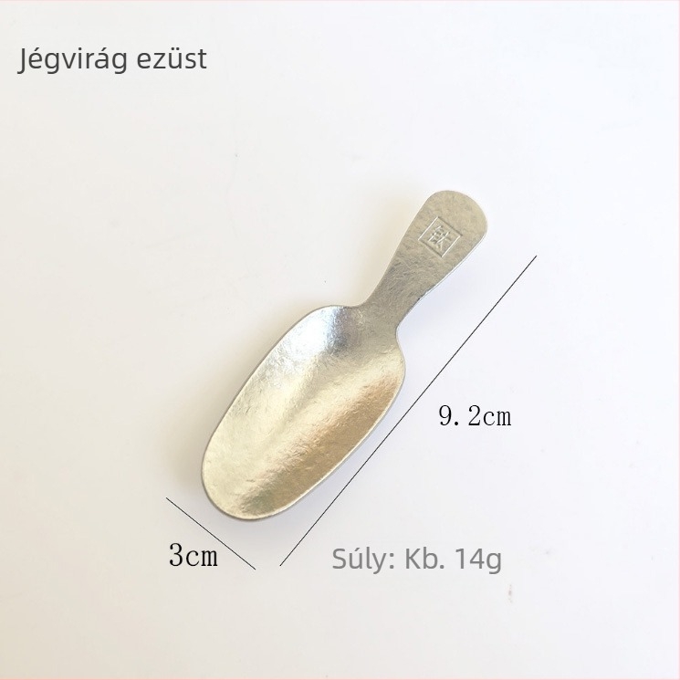 Tiszta titán kristályos teáskanál – tealevélhez, tejporhoz és kávéhoz, teáskészlet kiegészítő