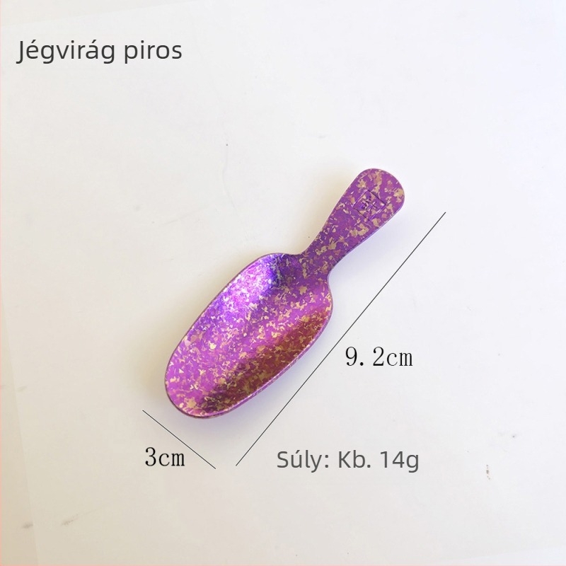 Tiszta titán kristályos teáskanál – tealevélhez, tejporhoz és kávéhoz, teáskészlet kiegészítő