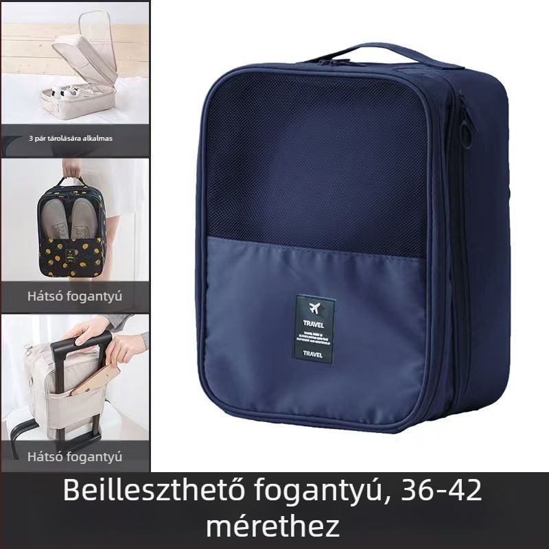 Többszintes utazótáska cipők tárolására, hordozható, vízálló és porálló