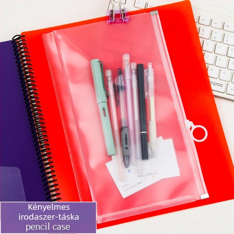 Színes spirálkötésű mappa A4-es dokumentumokhoz, irodai papírok rendezése