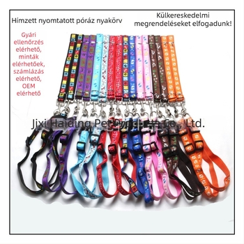 Nyomtatott mintás hám és póráz kis- és közepes testű kutyáknak