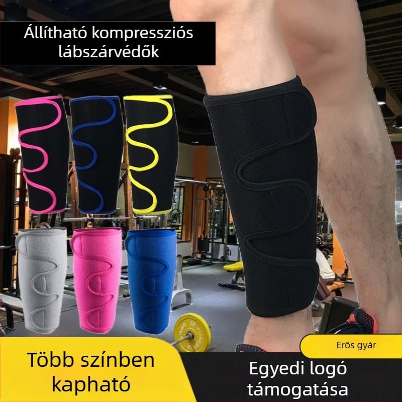 Állítható nyomású vádliprotector, lábszárvédő kültéri sportokhoz, uniszex, alkalmas túrázásra, kerékpározásra, futásra és futballra