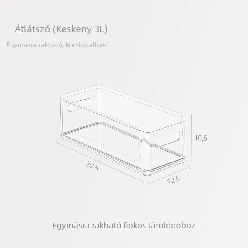 Átlátszó asztali irattartó és irodai kellékek szervezője, fiókos és egymásra tehető