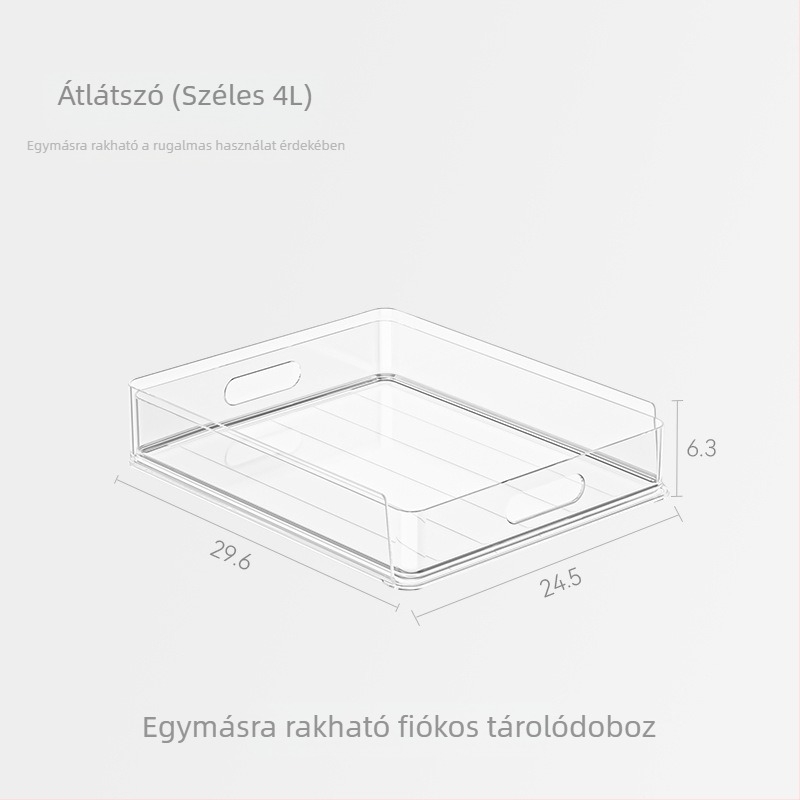 Átlátszó asztali irattartó és irodai kellékek szervezője, fiókos és egymásra tehető