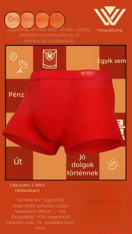 Weidelong férfi modal boxeralsók, légáteresztő és puha, 2 darabos készlet