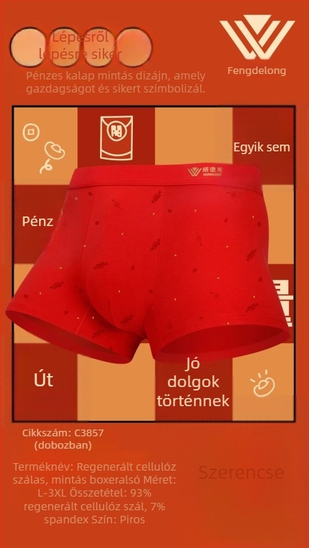 Weidelong férfi modal boxeralsók, légáteresztő és puha, 2 darabos készlet