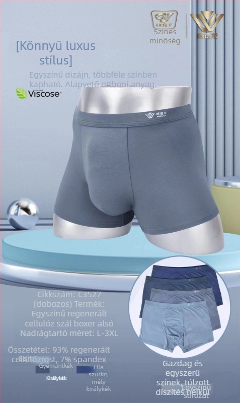 Weidelong férfi modal boxeralsók, légáteresztő és puha, 2 darabos készlet