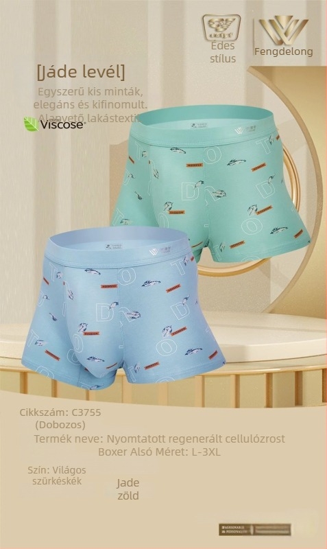 Weidelong férfi modal boxeralsók, légáteresztő és puha, 2 darabos készlet