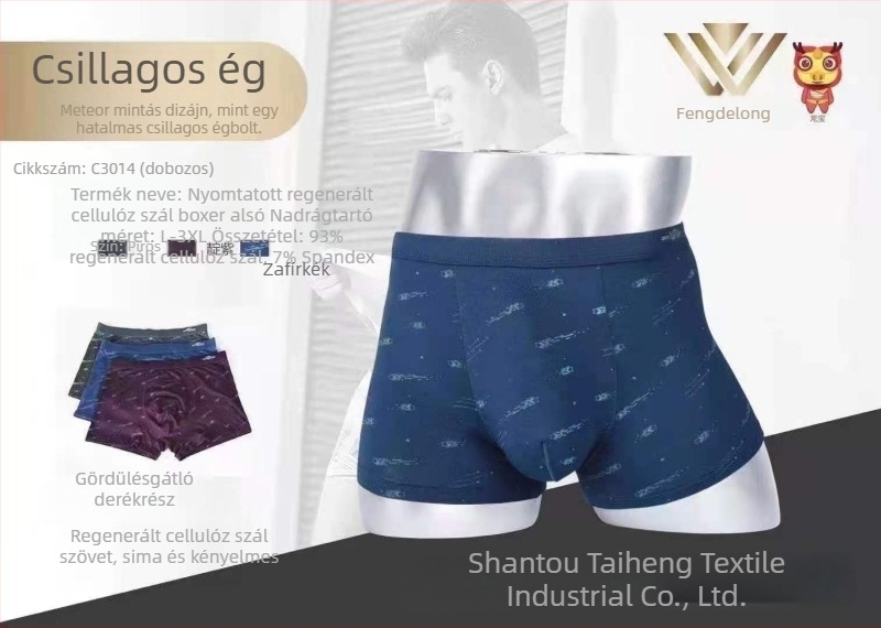 Weidelong férfi modal boxeralsók, légáteresztő és puha, 2 darabos készlet