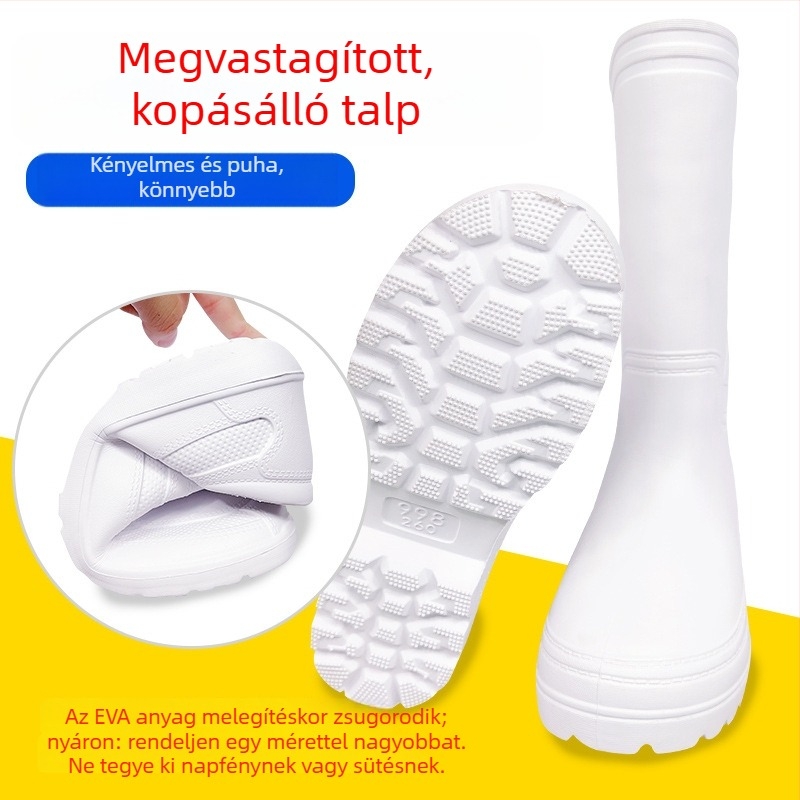 Élelmiszeripari EVA higiéniai csizma - vízálló, olajálló, kopásálló, sav- és lúgálló, megvastagodott, könnyű és puha