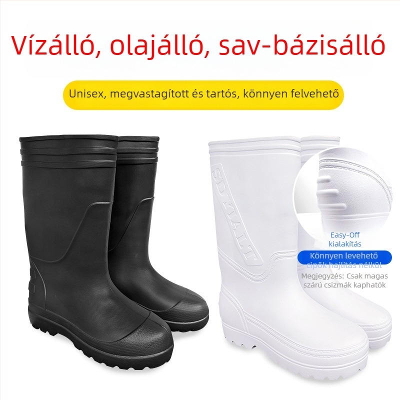 Élelmiszeripari EVA higiéniai csizma - vízálló, olajálló, kopásálló, sav- és lúgálló, megvastagodott, könnyű és puha