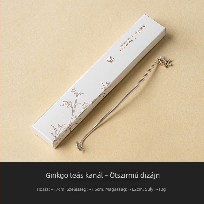 Vintage ginkgo tealevél-szétválasztó kung-fu tea ceremóniához, kínai stílusú, otthoni használatra