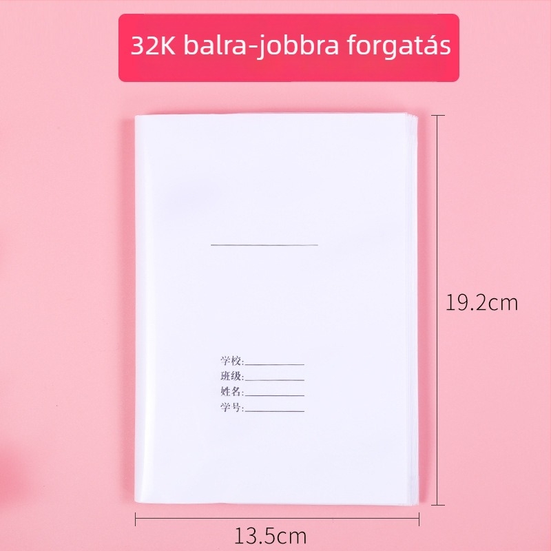 Zhu Ling Niao 2-in-1 vastag A4 könyvborító, átlátszó önmagára ragadó vízálló, 36K/22K füzetekhez, 16K általános iskolába