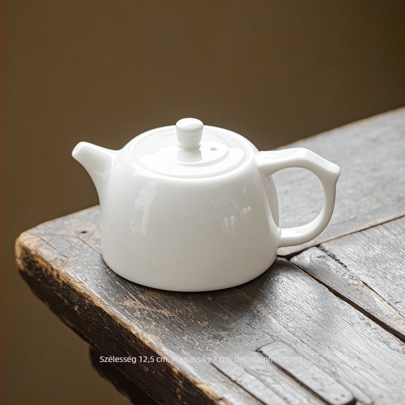 Miyan kerámia teáskanna teázáshoz, víz és tea elválasztással, fehér porcelán teáskészlet