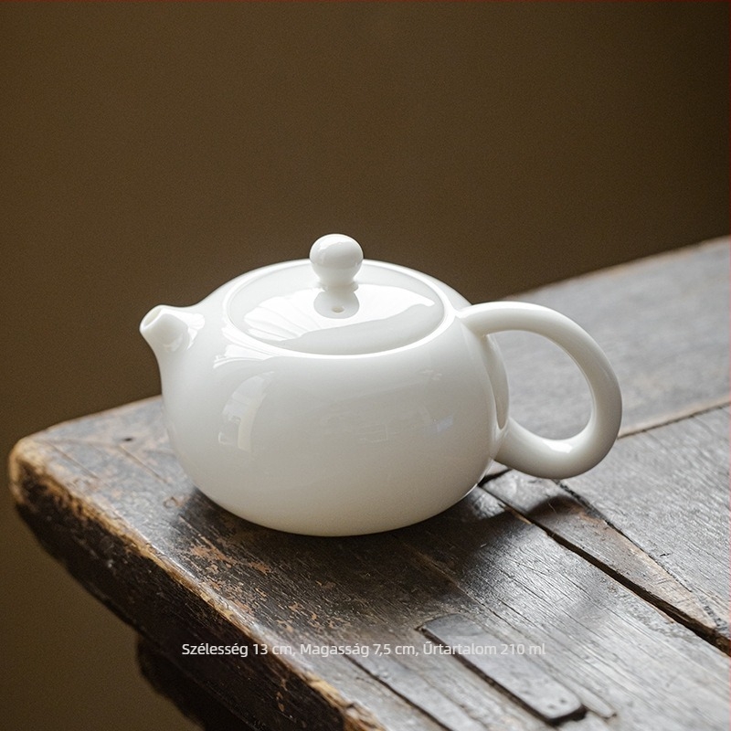 Miyan kerámia teáskanna teázáshoz, víz és tea elválasztással, fehér porcelán teáskészlet