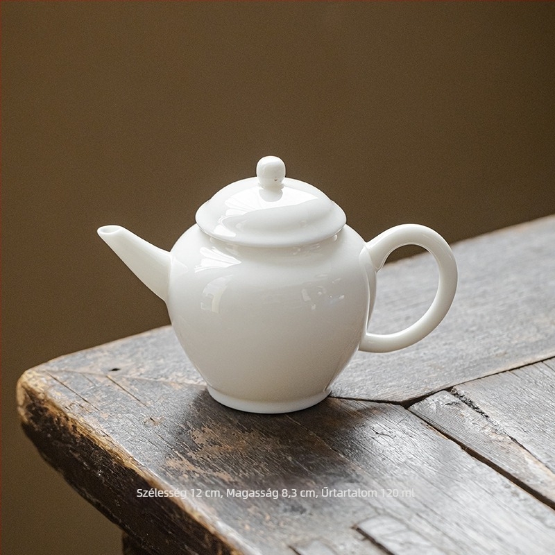 Miyan kerámia teáskanna teázáshoz, víz és tea elválasztással, fehér porcelán teáskészlet
