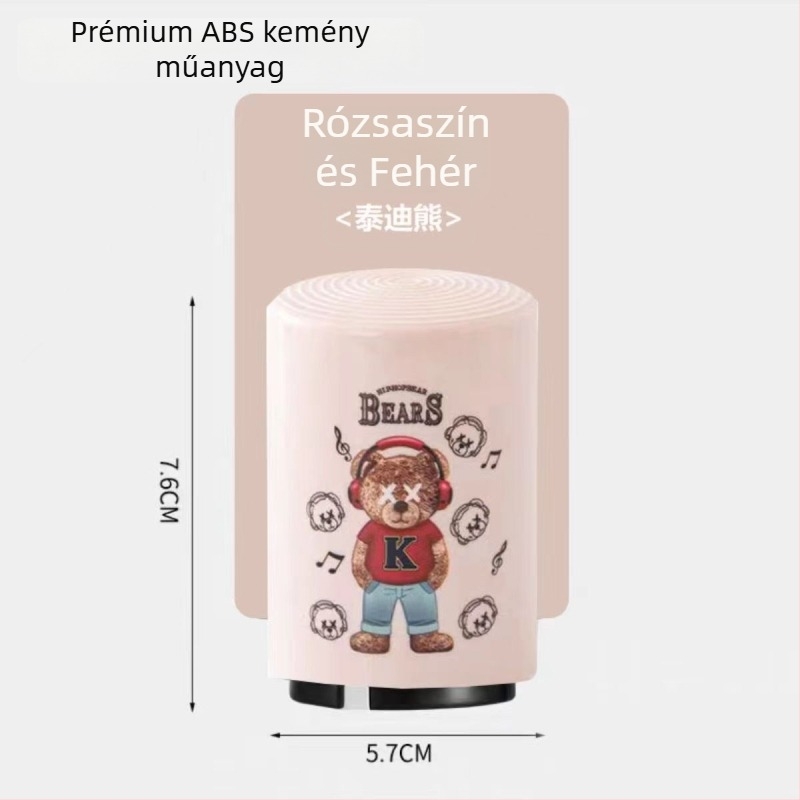 Teddy maci sörösüvegnyitó, nyomó típusú, nyom nélkül, automatikus, személyre szabott kreatív dizájn