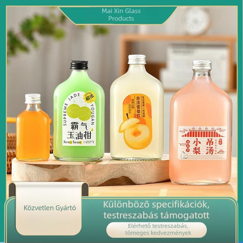 500 ml Yangmei gyümölcsvin üres, zárt üveg, logónyomtatás elérhető