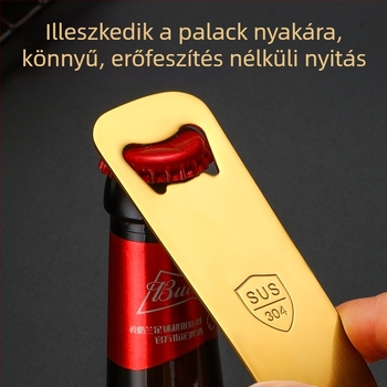 304 rozsdamentes acél sörösüveg nyitó – kreatív vállalati ajándék logóval