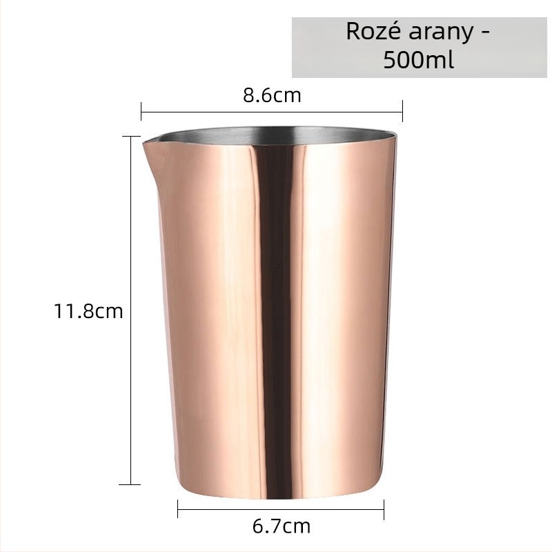 Rozsdamentes acél keverőpohár koktélokhoz