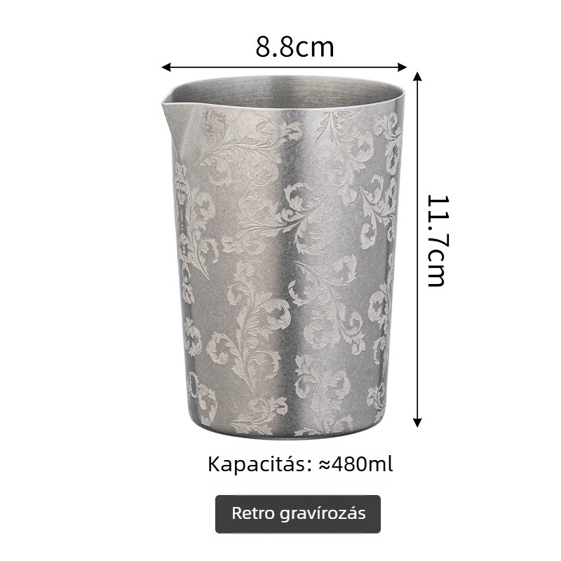 Rozsdamentes acél keverőpohár koktélokhoz