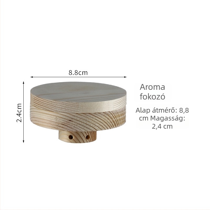 Fából készült füstölt koktélfedél aromainfúzióhoz, whiskyhez és szeszes italokhoz, használható kerek jéggel