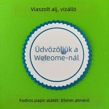 Prémium poháralátétek szállodákhoz és bárokhoz, nedvszívó papírból, egyszer használatos