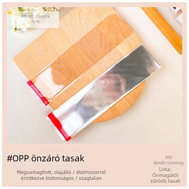 Hat dar önzáró tasak Snowflake sütemények és édességek csomagolásához