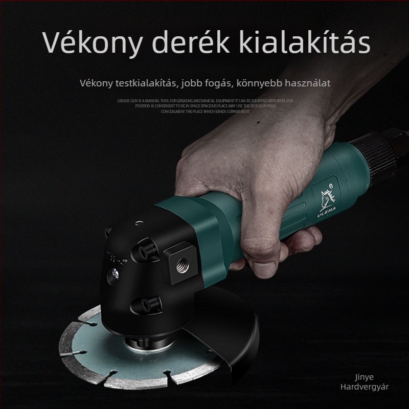 ULEMA 4 hüvelykes pneumatikus szögcsiszoló, ipari minőségű, vágáshoz, csiszoláshoz és polírozáshoz - Jinye
