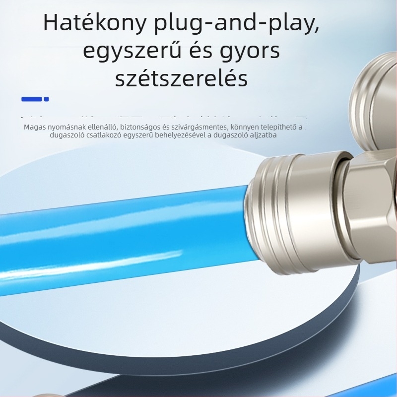 SMYSMV4 C-típusú gyorscsatlakozó – kerek három- és kétutas csatlakozó belső és külső menettel, pneumatikus pumpa kiegészítők, önzáró levegővezeték