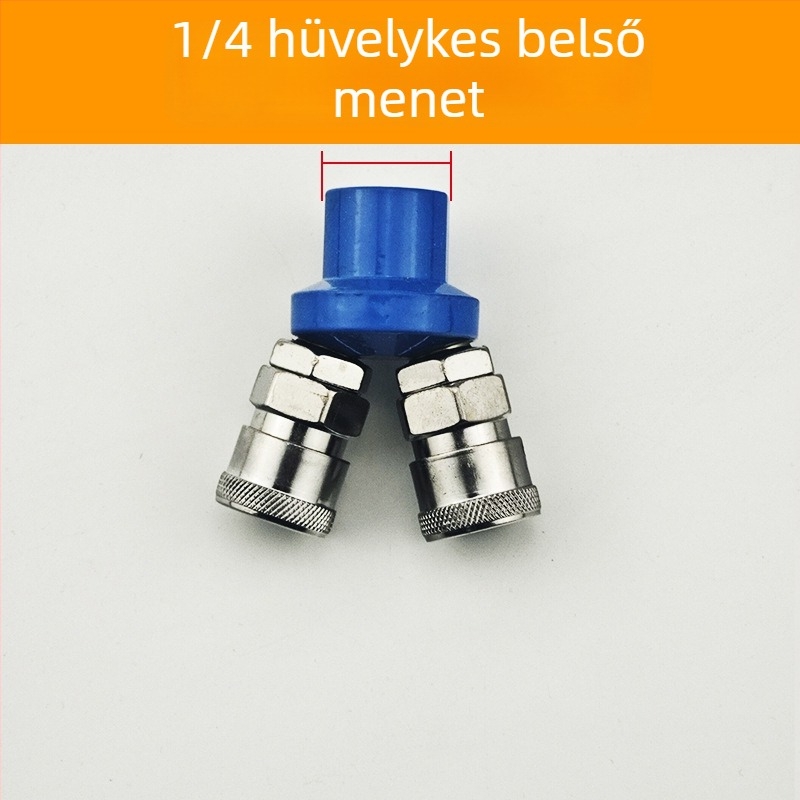 SMYSMV4 C-típusú gyorscsatlakozó – kerek három- és kétutas csatlakozó belső és külső menettel, pneumatikus pumpa kiegészítők, önzáró levegővezeték