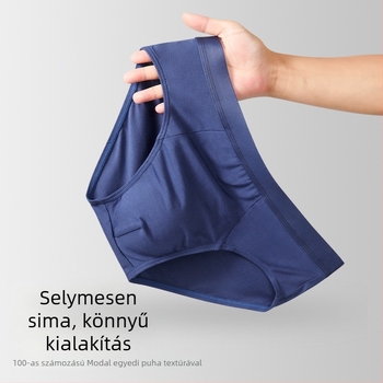 Modal férfi alsónemű, egyszínű, középmagas derekú, antibakteriális, bőrbarát, lélegző, kényelmes