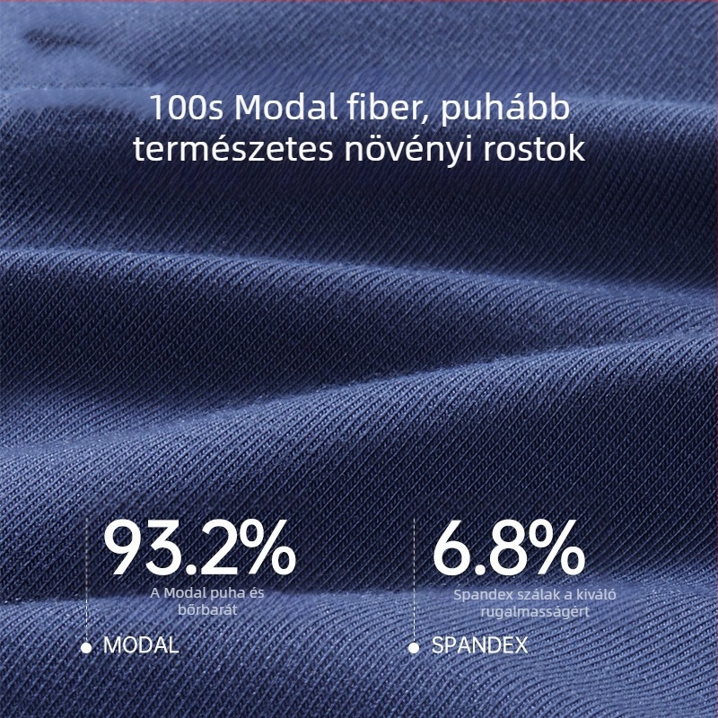 Modal férfi alsónemű, egyszínű, középmagas derekú, antibakteriális, bőrbarát, lélegző, kényelmes