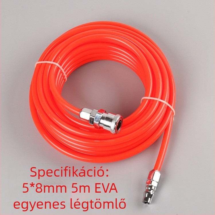 5*8/10*6.5/12*8 levegőcső, pneumatikus egyenes tömlő kompresszorhoz és pumpához, magasnyomású tömlő gyors csatlakozóval