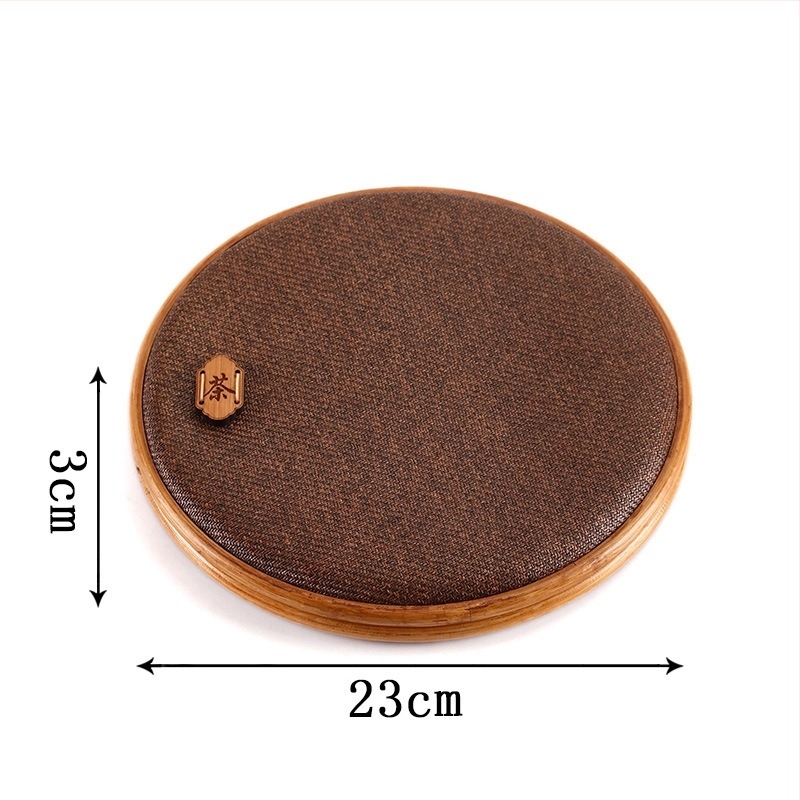 Kézzel készített bambusz teakeksz doboz Pu-erh teához – finom szövésű tároló hét darabos Pu-erh tortaszeletekhez