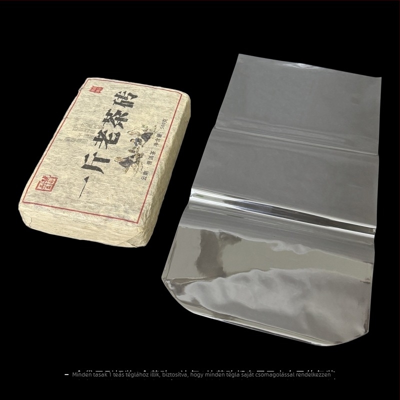 Pu'er tea brick hőszorító film, átlátszó PVC zárófólia teablokk csomagolásához, 250 g–1000 g