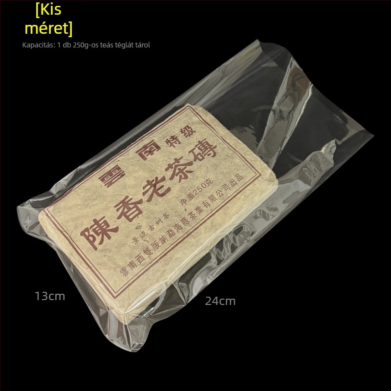 Pu'er tea brick hőszorító film, átlátszó PVC zárófólia teablokk csomagolásához, 250 g–1000 g