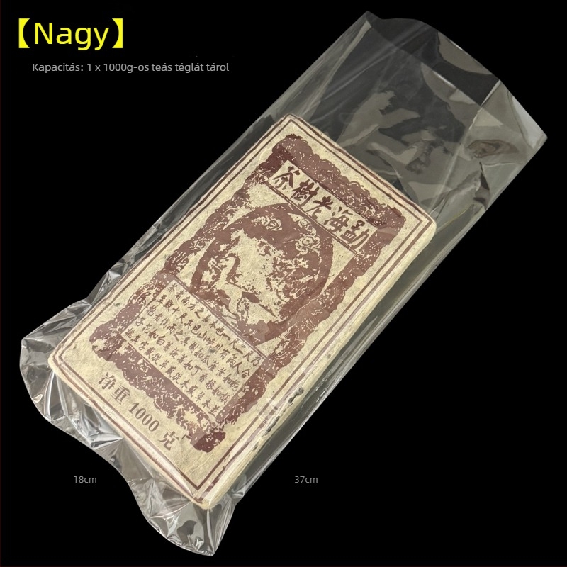 Pu'er tea brick hőszorító film, átlátszó PVC zárófólia teablokk csomagolásához, 250 g–1000 g