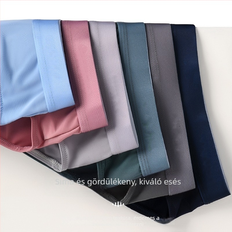 Férfi nyári vékony ice-silk brief, középmagas derekú, lélegző, antibakteriális ágyéktáj, gyorsan száradó, szexi