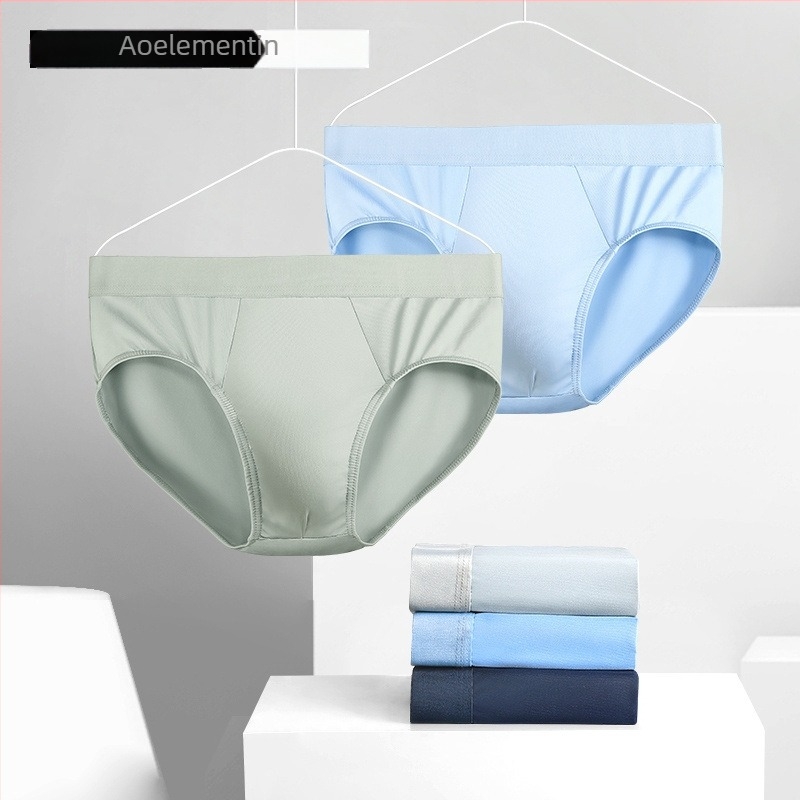 Férfi Ice Silk alsónemű, U- alakú dizájn, nyári vékony alsónemű, alacsony derék, légáteresztő