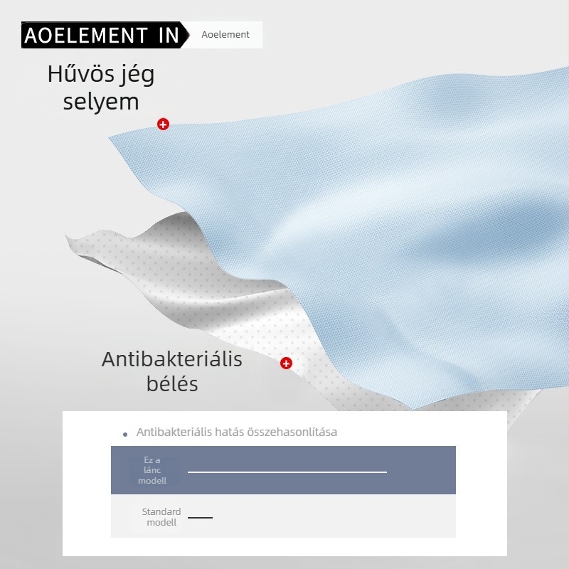 Férfi Ice Silk alsónemű, U- alakú dizájn, nyári vékony alsónemű, alacsony derék, légáteresztő