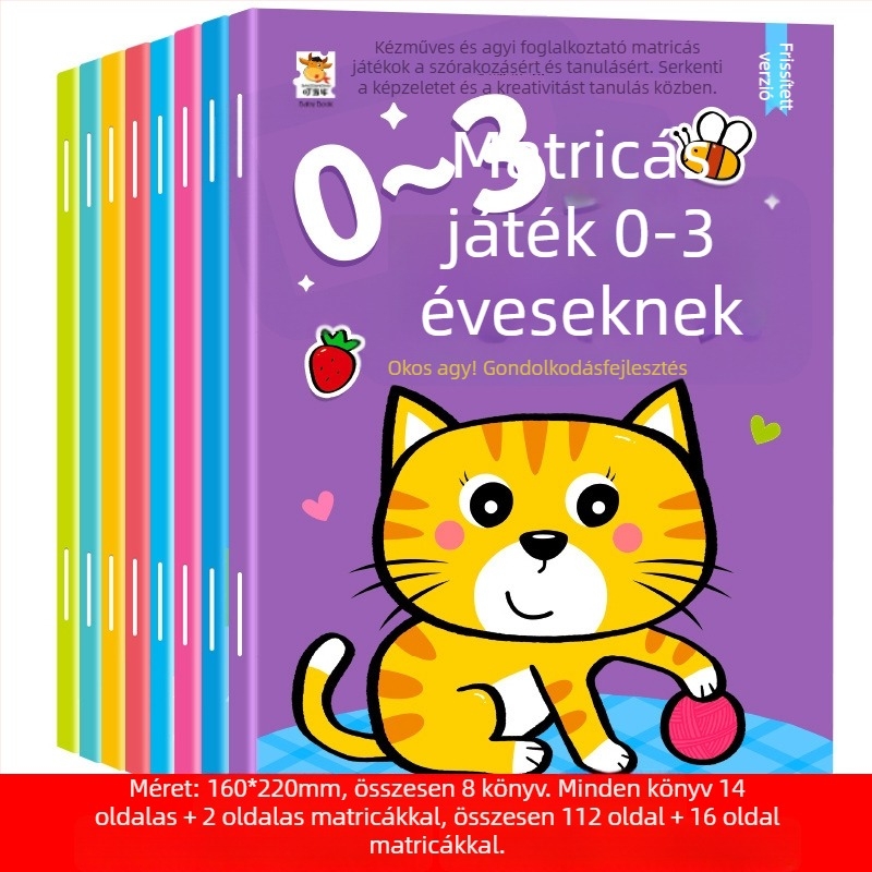 Óvodások matricás könyve: összpontosítás és tanulás, 0–6 év