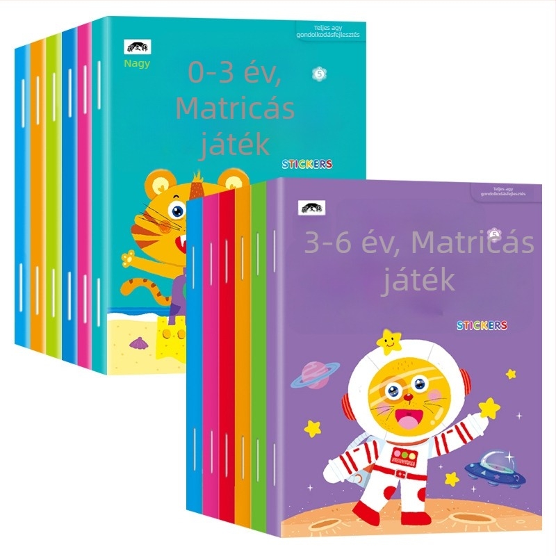 Óvodások matricás könyve: összpontosítás és tanulás, 0–6 év