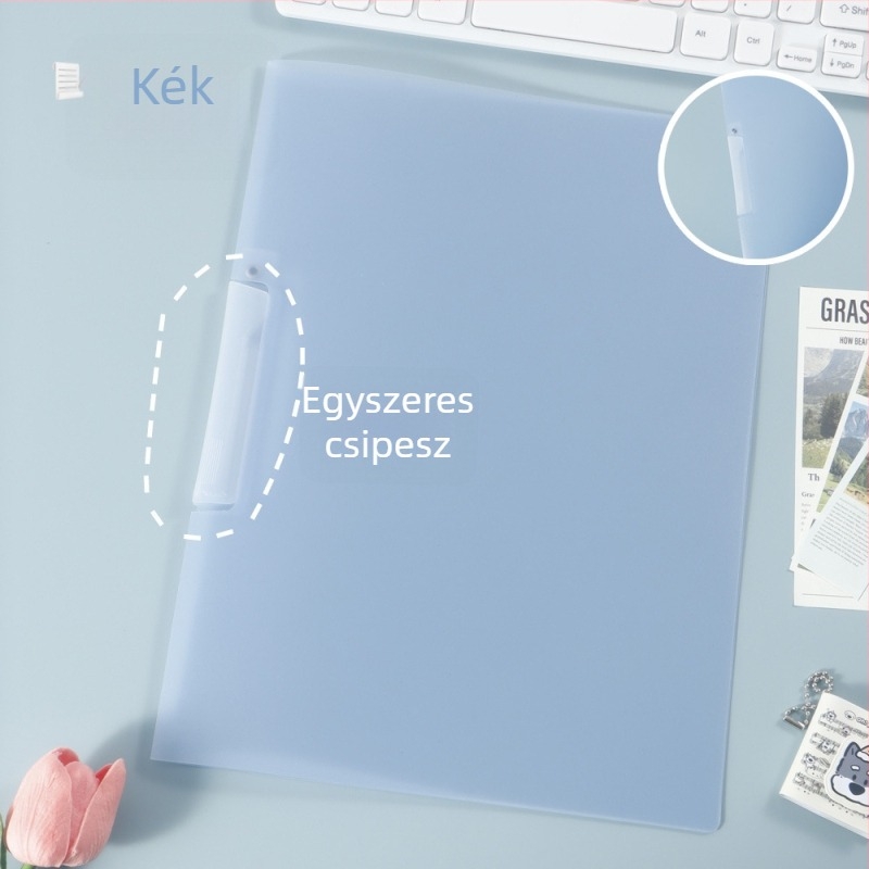 A4-es mappa színes betétekkel és szervezővel