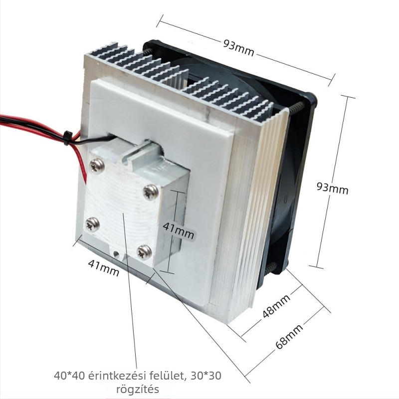 12V-os autóhűtő félvezető hűtőmodul, kettős használatra - fűtés és hűtés
