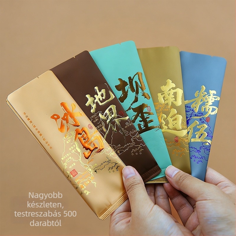 Pu'er tea minták: nyers és érlelt tea, Mengku Wuzhai Mountain - egyedi csomagolású tasakok