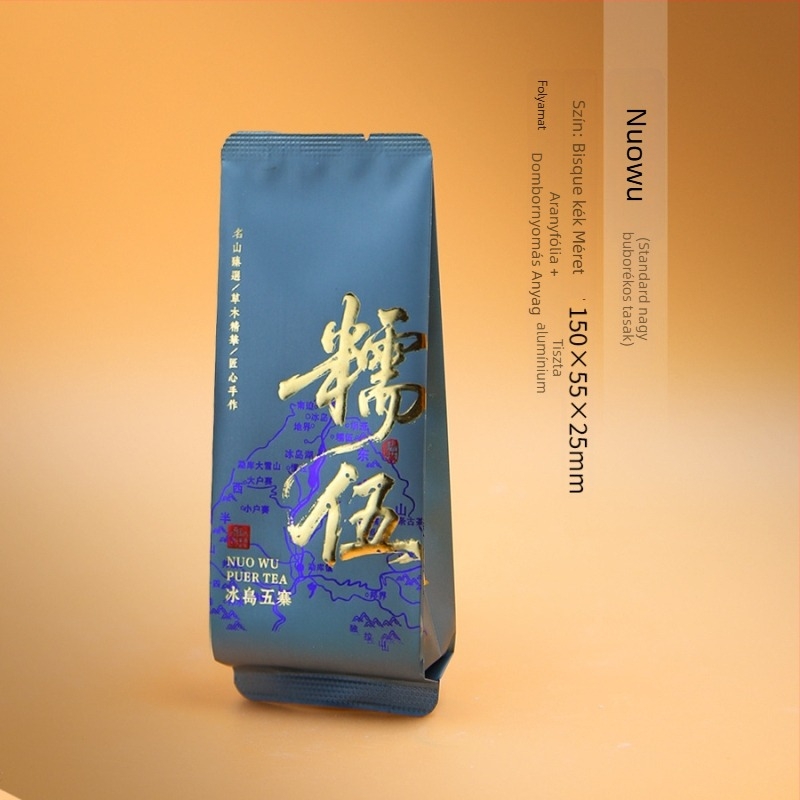 Pu'er tea minták: nyers és érlelt tea, Mengku Wuzhai Mountain - egyedi csomagolású tasakok