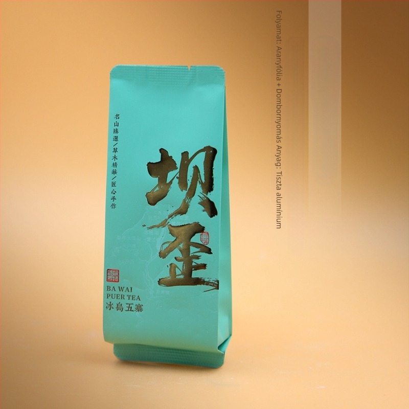 Pu'er tea minták: nyers és érlelt tea, Mengku Wuzhai Mountain - egyedi csomagolású tasakok
