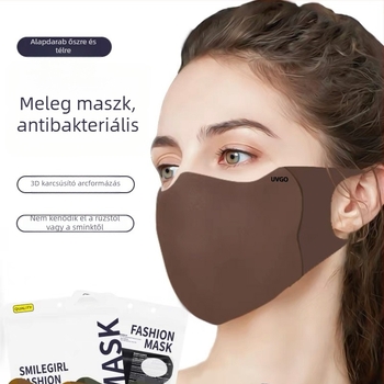 Winter Maillard maszk nőknek, meleg, szélvédett és hideg elleni védelmet nyújtó, por elleni védelem, szivacsos, nyom nélküli, divatos, mosható szemvédő maszk